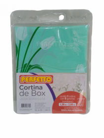 CORTINA PARA BOX VISOR BORBOLETA 138X200CM - Distribuidora 12 de Outubro