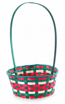 CESTO BAMBU PLETENO 26X12X43 CM - Distribuidora 12 de Outubro