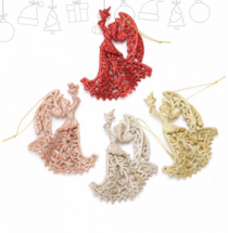 ENFEITE ANJO GLITTER SORTIDO - Distribuidora 12 de Outubro