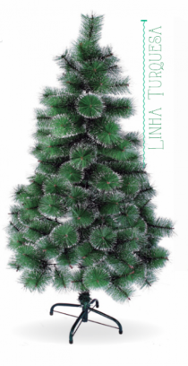 ARVORE LUXO TURQUESA NEVADA 60CM - Distribuidora 12 de Outubro