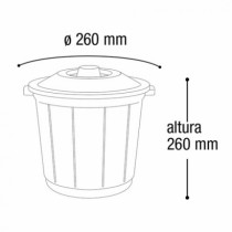 LIXEIRA COM TAMPA 10 LITROS - Distribuidora 12 de Outubro