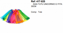 SAIA TUTU UNICORNIO C/ FITA 30CM - Distribuidora 12 de Outubro