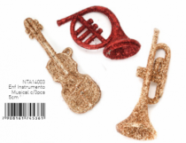 ENFEITE DE NATAL MUSICAL C/ 3 PCS - Distribuidora 12 de Outubro