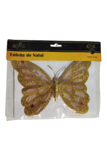 ENFEITE DE NATAL BORBOLETA - Distribuidora 12 de Outubro
