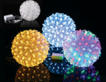 LAMPADA BOLA DE FLORES BRANCA - Distribuidora 12 de Outubro