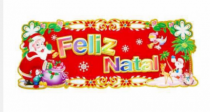 PLACA FELIZ NATAL - Distribuidora 12 de Outubro