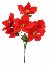 BUQUE C/ 7 FLORES VERMELHO 12CM - Distribuidora 12 de Outubro