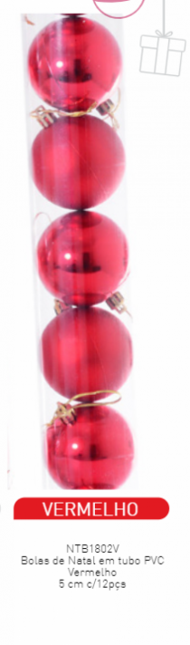 BOLA MISTA TUBO VERMELHO - Distribuidora 12 de Outubro
