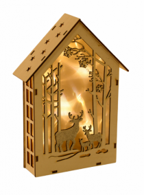 CASA DECOR MADEIRA SORT 16X22X5CM 5L LED - Distribuidora 12 de Outubro