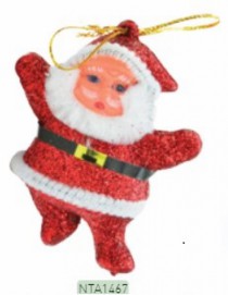 PAPAI NOEL C GLITTER 4,5X4CM SOLAPA 6 PECAS - Distribuidora 12 de Outubro