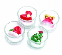 CASTICAL COPO VIDRO VELA DECORATIVO 5X3,6CM - Distribuidora 12 de Outubro
