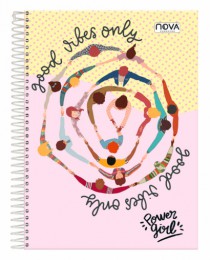 CADERNO 10 MATERIAS 160FLS CAPA DURA 20X27,5 - Distribuidora 12 de Outubro