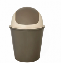 LIXEIRA 3L OSCIL MARROM - Distribuidora 12 de Outubro