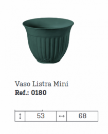 VASO LISTRA MINI - SUCULENTAS VERDE - Distribuidora 12 de Outubro