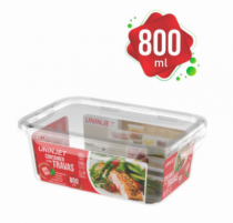 CONTAINER C/ TRAVA PRIME 800ML - Distribuidora 12 de Outubro