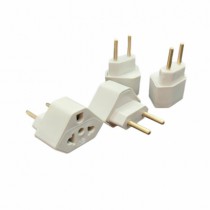 T ADAPTADOR 1 SAIDA 10A BRANCO - Distribuidora 12 de Outubro