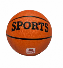 BOLA DE BASQUETE EM PU E BORRACHA 25CM - Distribuidora 12 de Outubro
