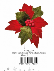 FLOR FLUMINENSE VERMELHO 25 CM - Distribuidora 12 de Outubro