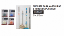 SUPORTE EM PLAST P/ VASSOURA E RODO - Distribuidora 12 de Outubro