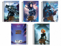 CADERNO UNIV CD 160 FLS 10 MAT PCT C/ 4 - Distribuidora 12 de Outubro