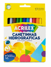 CANETINHAS HIDR. 12 CORES PCT C/ 12 - Distribuidora 12 de Outubro