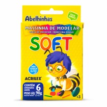 MASSINHA SOFT C/ 6 CORES PCT C/ 12 - Distribuidora 12 de Outubro