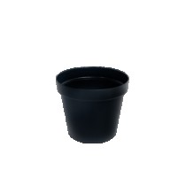 VASO REDONDO FLORATTA N.19 3,0 L PRETO - Distribuidora 12 de Outubro
