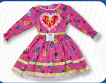 VESTIDO BABY C/ BERM. M/L TAM.M - Distribuidora 12 de Outubro