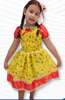 VESTIDO JULIANA S/ BERM. LUXO TAM.14 - Distribuidora 12 de Outubro