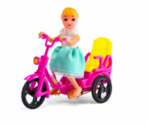 BONECA DE PLASTICO BICICLETA - Distribuidora 12 de Outubro