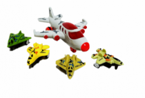 AVIAO DE PLASTICO C/ MOTOR A FRICCAO 5 PCS - Distribuidora 12 de Outubro