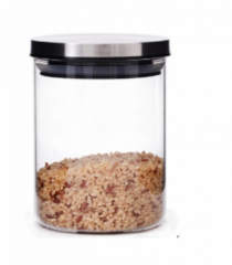POTE VIDRO COM  TAMPA 610ML - Distribuidora 12 de Outubro