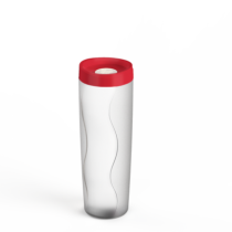 PORTA BISCOITO HERMETICO 600 ML TAMPA VERMELH - Distribuidora 12 de Outubro