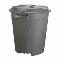CESTO FECHADO LAVANNA C/TAMPA 54,0 L CINZA - Distribuidora 12 de Outubro