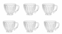 JOGO DE XICARAS ITALIA 200ML 6PCS - Distribuidora 12 de Outubro