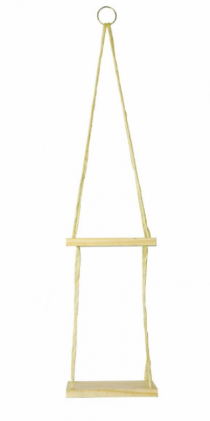 SUPORTE SUSPENSO DUPLO 15 CM PARA VASOS - MAD - Distribuidora 12 de Outubro