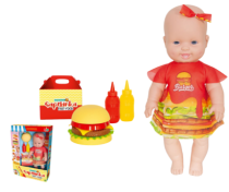 BONECA SAPEKINHA FAST FOOD HAMBURGUER - Distribuidora 12 de Outubro
