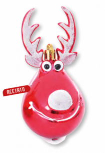 ENFEITE RENA RED SHINE - Distribuidora 12 de Outubro