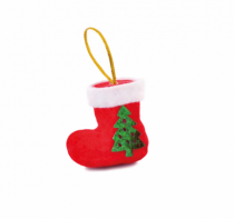 ENFEITE BOTAS RED VELVE - Distribuidora 12 de Outubro