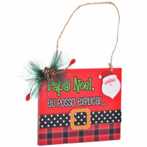 PLACA CINTO NOEL FRASE - Distribuidora 12 de Outubro