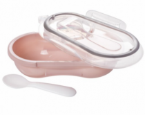 PORTA PAPINHA DEC C/ TRAVA E COLHER MENINA 01 - Distribuidora 12 de Outubro