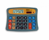 CALCULADORA 8 DIG. SOLAR E PILHA AZUL - Distribuidora 12 de Outubro