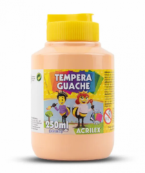 TEMPERA GUACHE 250 ML AMARELO PESSEGO - Distribuidora 12 de Outubro