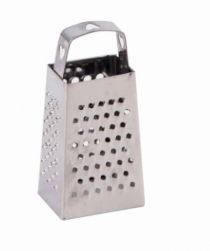 RALADOR DE ALIMENTOS INOX MINI 4 FACES 8CM - Distribuidora 12 de Outubro