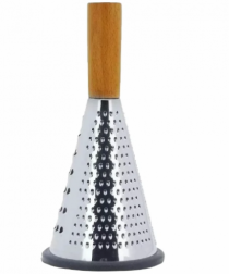 RALADOR DE INOX C/ CABO DE MADEIRA 3 LAM - Distribuidora 12 de Outubro