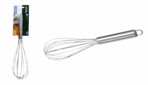 BATEDOR DE OVOS EM ACO INOX 29,5X6,7 CM - Distribuidora 12 de Outubro
