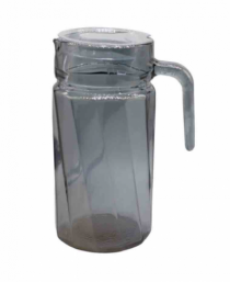 JARRA VIDRO C/ TAMPA ACRIL BASIK CINZA 1,5L - Distribuidora 12 de Outubro