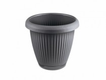 VASO REDONDO 1,4L C PRATO CZ CONCRETO - Distribuidora 12 de Outubro