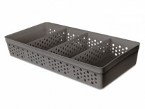 CESTO C 3 DIVISORIAS MAXI CINZA ESCURO - Distribuidora 12 de Outubro