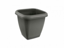 VASO QUADRADO 1,7L C PRATO CZ CONCRETO - Distribuidora 12 de Outubro